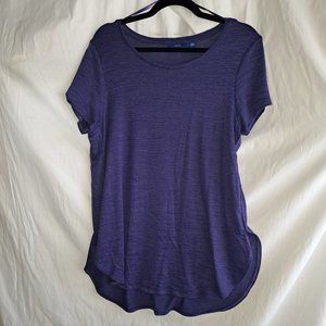 Apt. 9, L, Purple, Short Sleeve, T-Shirt